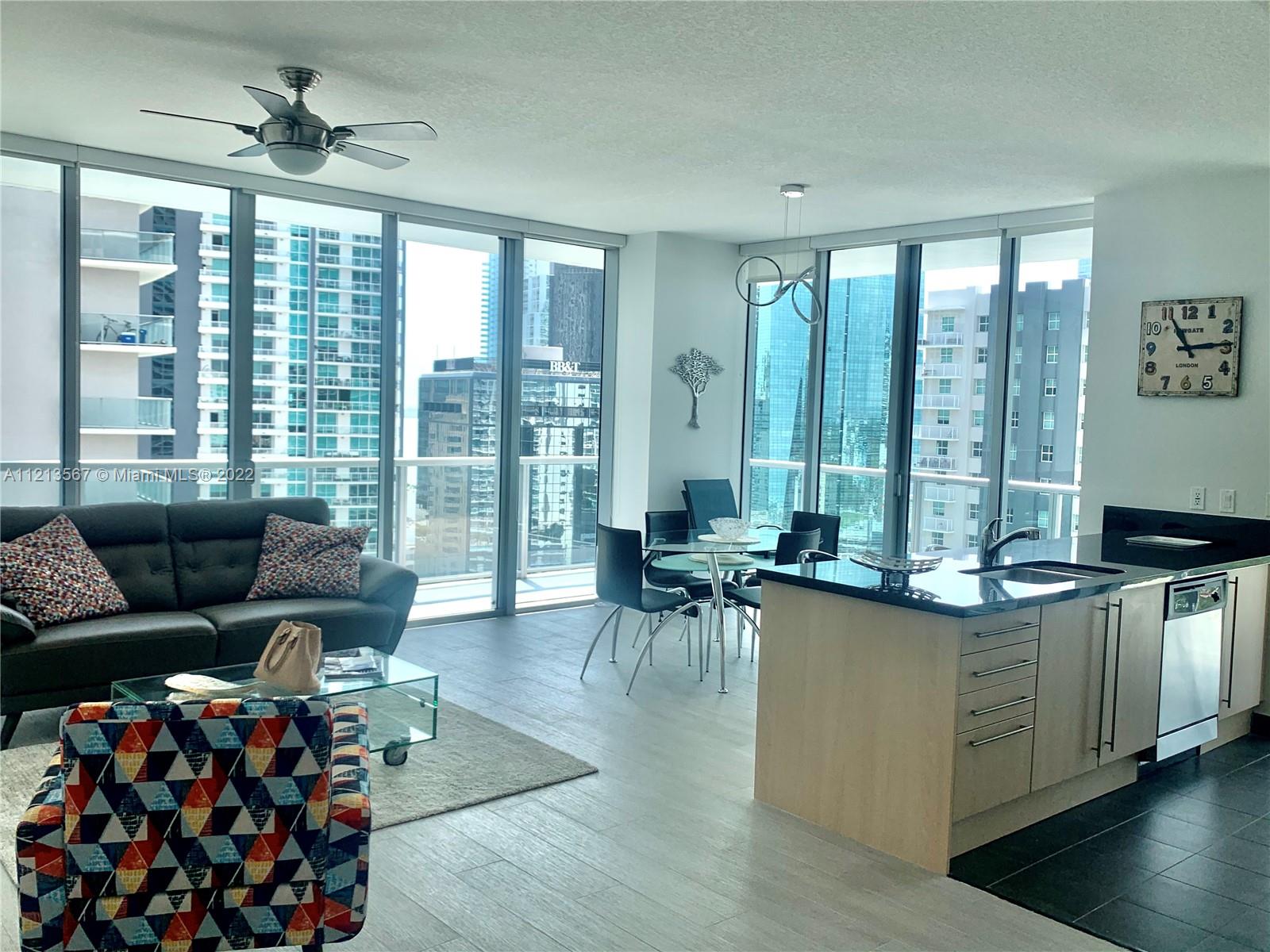 1111 SW 1 AV 2419-N, Miami, Florida 33130, 2 Bedrooms Bedrooms, ,2 BathroomsBathrooms,Residentiallease,For Rent,1111 SW 1 AV 2419-N,A11213567