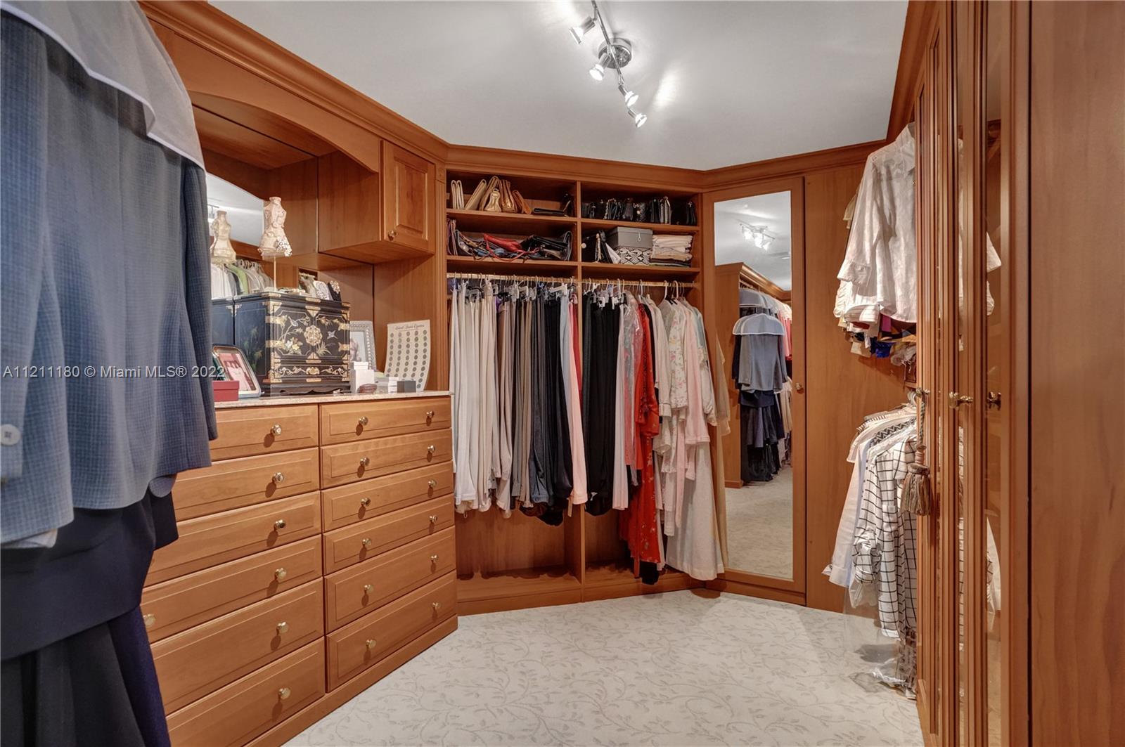 Walk-in closet.