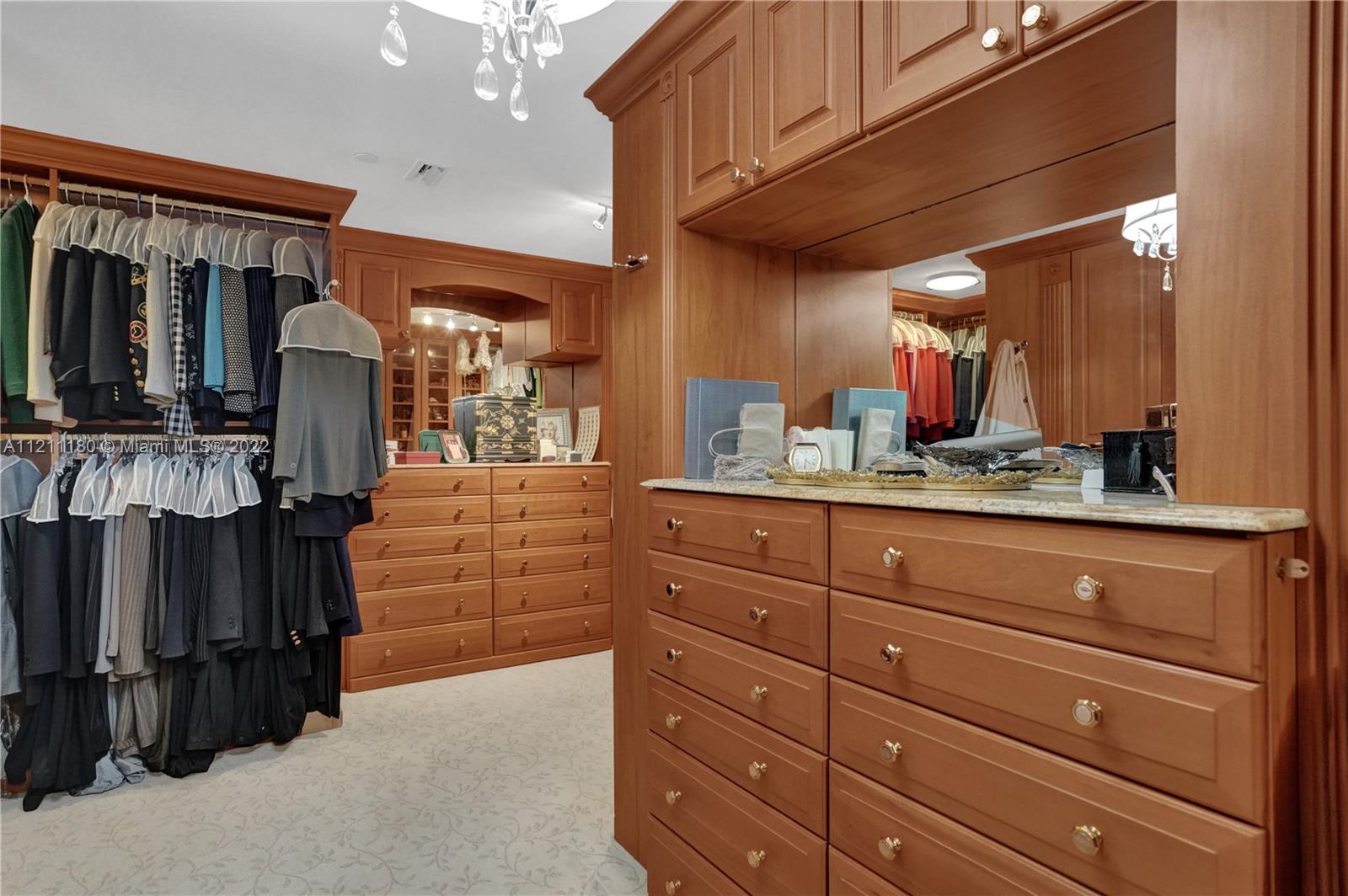 Walk-in closet.