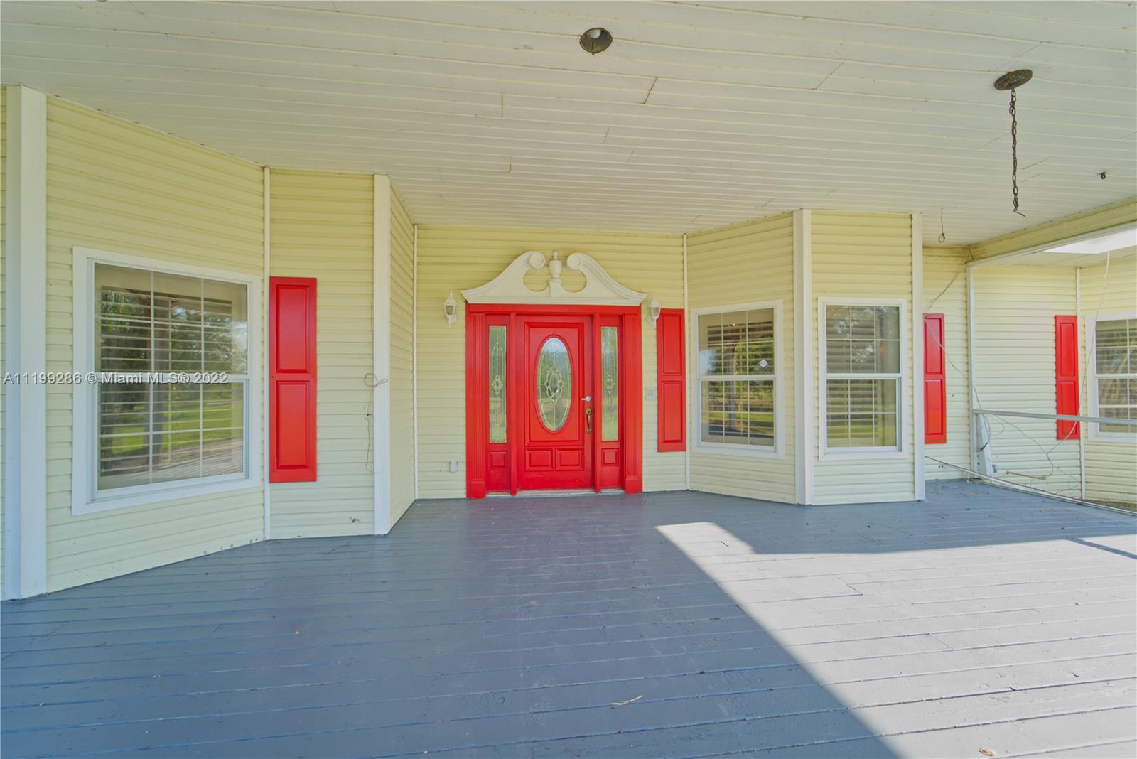 Main entrance of the house.