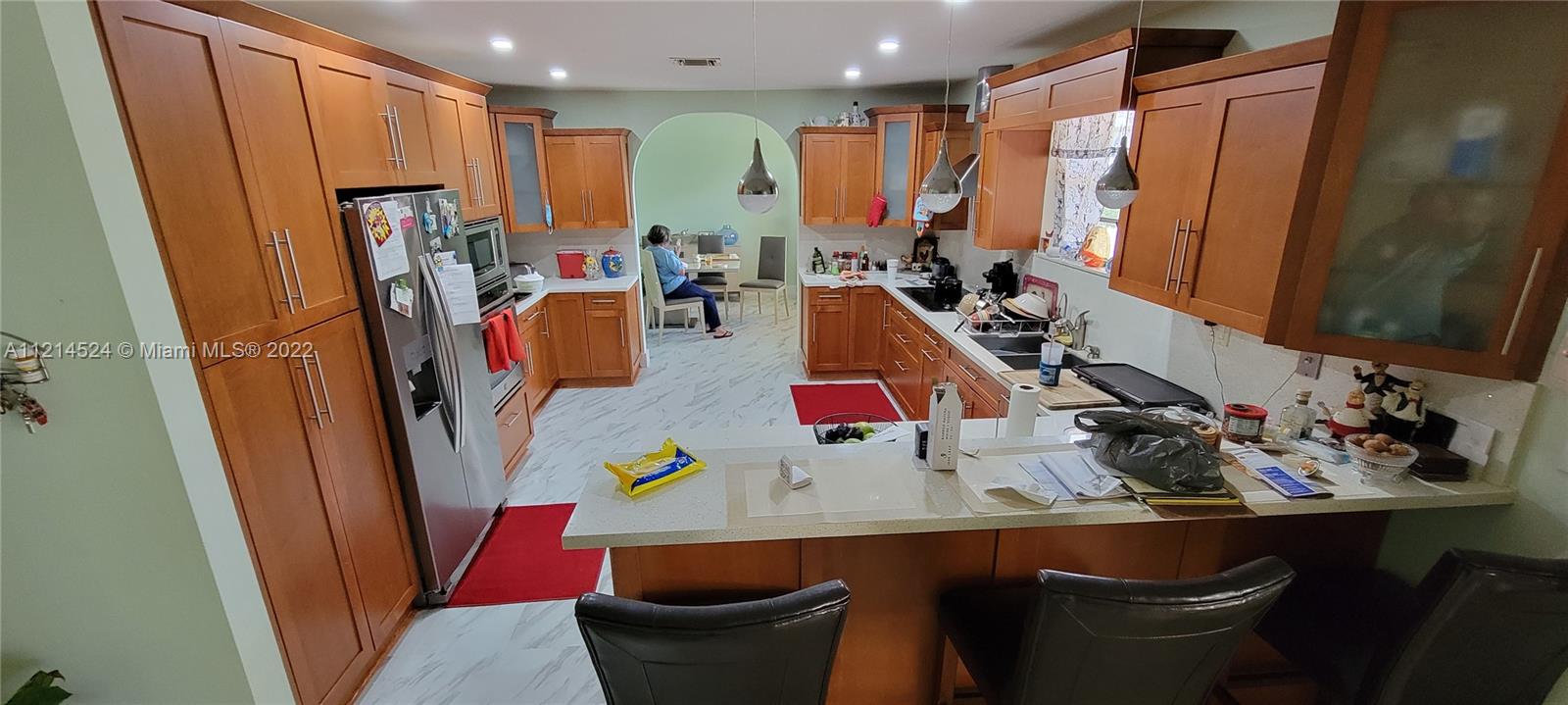 Kitchen: view to dining room