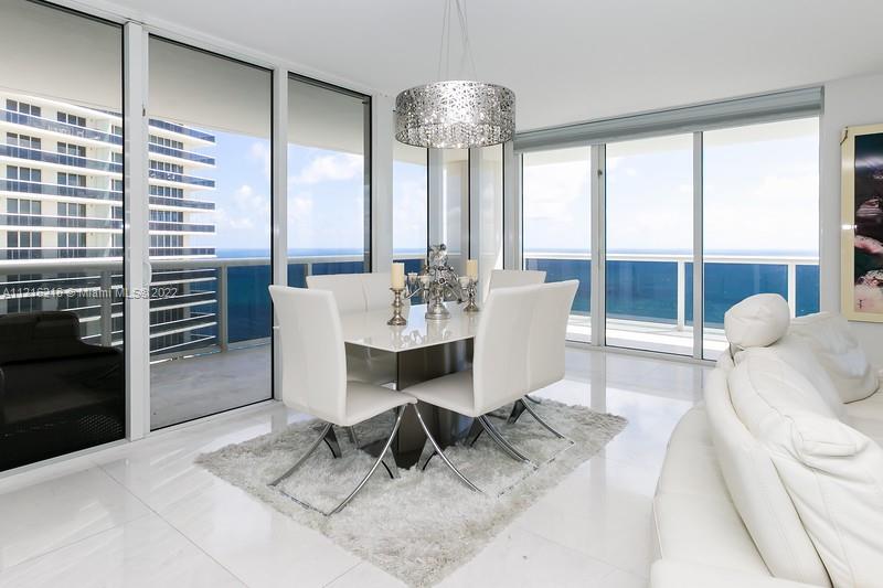 Breathtaking direct ocean views await you from this fully furnished. 3 bed/3.5 baths. 2100 Sq. Ft. Unit with marble floors throughout + a 464 S.F. wraparound balcony WITH UNOBSTRUCTED ne VIEW in a star complex located directly on the ocean. Professionally decorated, marble flooring throughout, California closets, top of the line finishes including granite in kitchen and baths, roman tub with separate shower. Resort style amenities, the building features a 40,000 S.F. full service spa & fitness center, full bar w/pool service. It includes a 9-acre site with 810 FT of ocean frontage, full time concierge and 24-hour valet parking and security. New extended warranty A/C and new washer and dryer! Unit comes with two assigned parking spaces and one complementary valet parking.