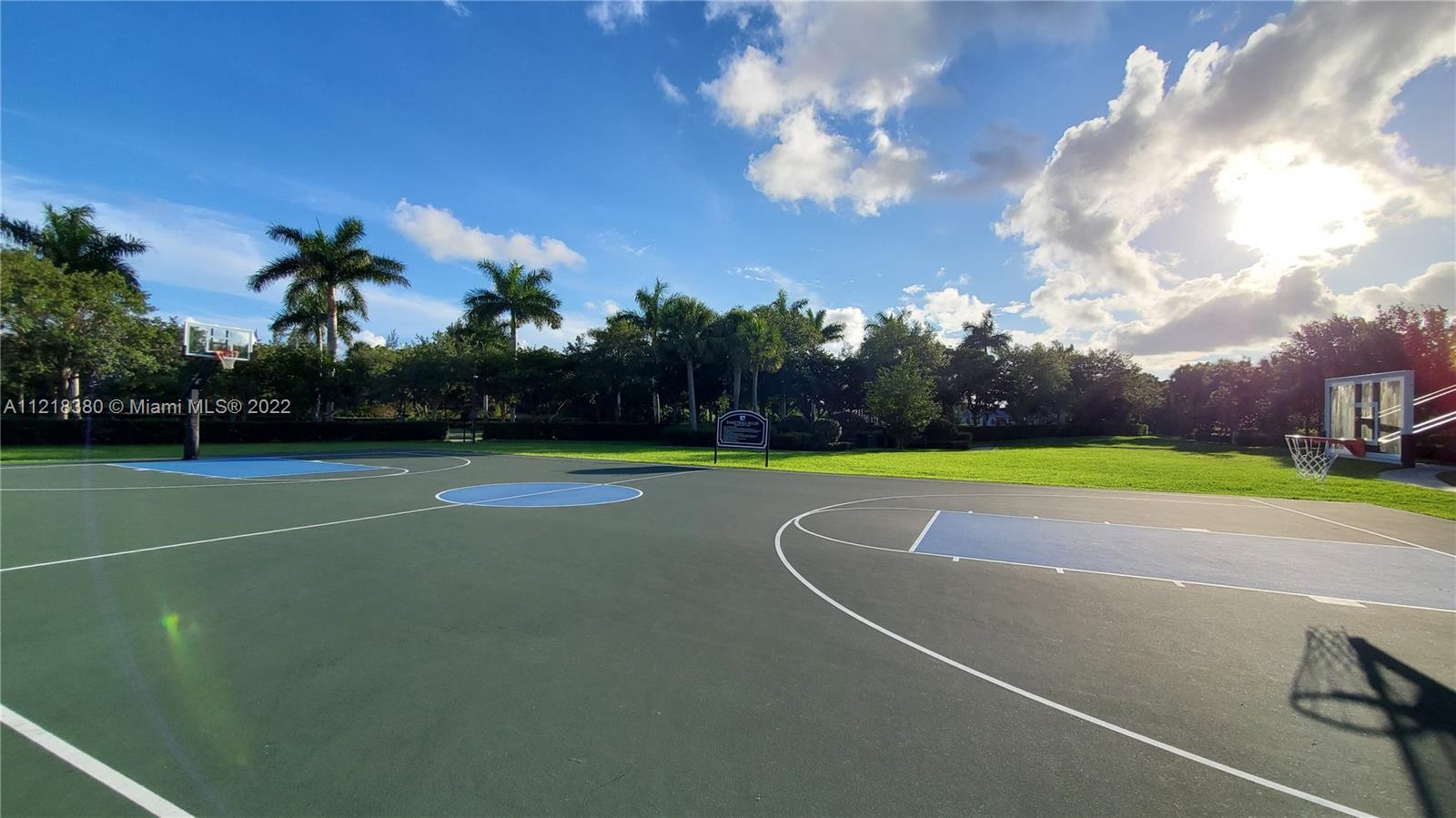 Community basketball court