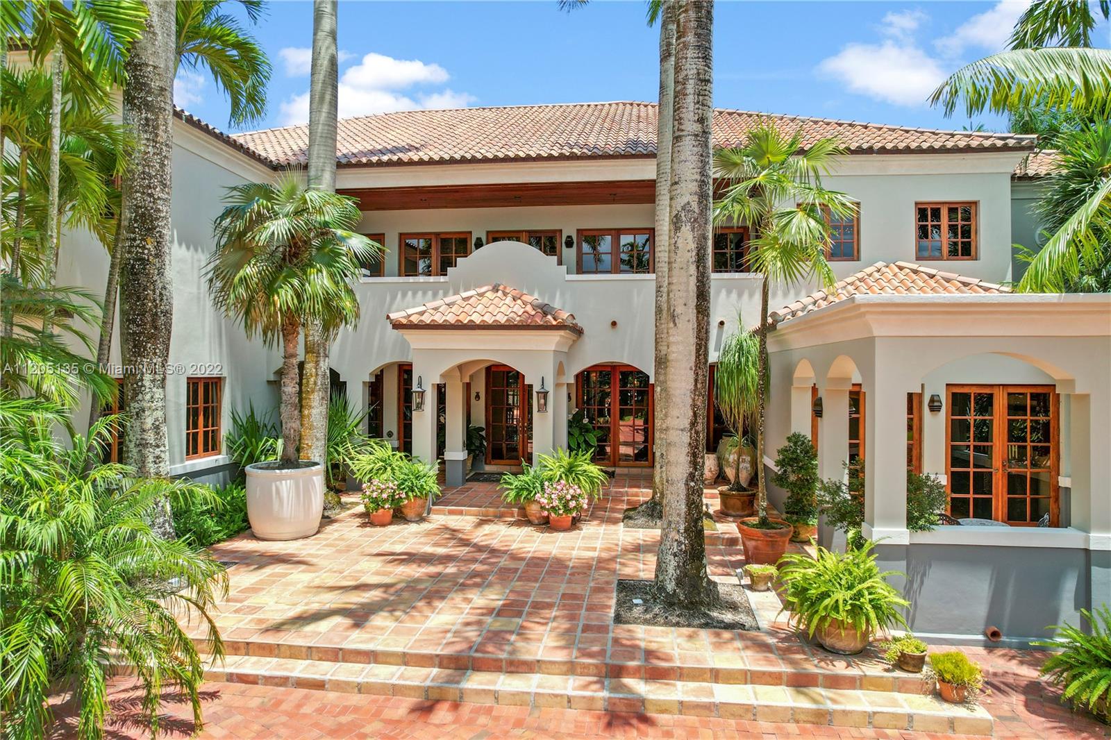 Upon entry you will notice balconies, courtyards and lanais that bring the inside out and outside in. Its a organic space with over 100 poured columns, 40 sets of mahogany French doors with 10,000 feet of tongue and groove mahogany covered exterior living areas, in addition to the 12,000 sq. feet under a/c. a grand total of 22,000' of Miami lifestyle. VLP is less than 40 minutes from MIA & 20 minutes from Tamiami executive airport.