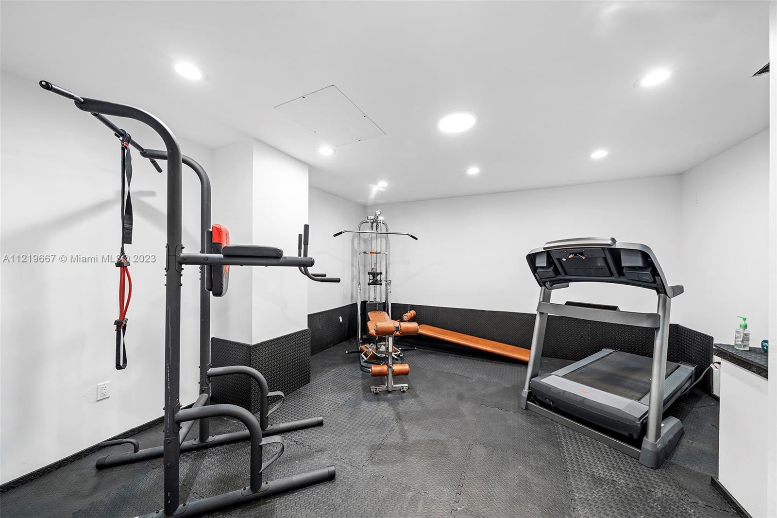 Upstairs home gym