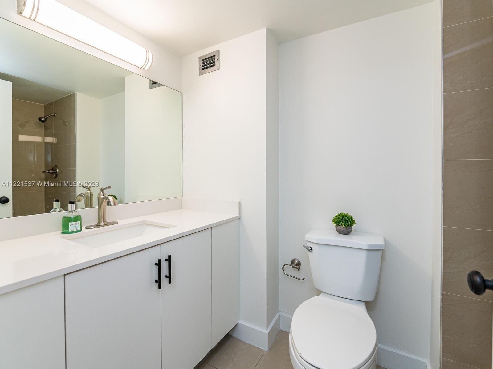 Remodeled  full second bathroom.