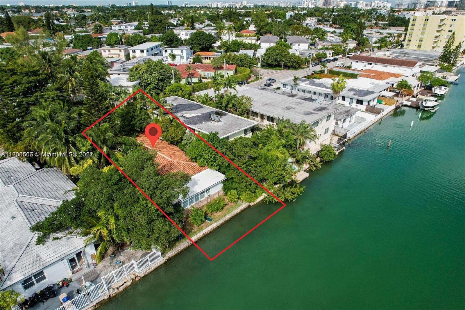Amazing opportunity to own a waterfront duplex plus a studio in non-gated Biscayne Point. The lot is 5,750 Sqft with the option to buy the fourplex next to it located at 7885 Crespi and combine the two lots for total of 11,500 Sqft. You may renovate and increase the rents; or rebuild to increase the amount of units up to 15 combining 7885-7905 Crespi Blvd lots. The property consists of three units of 2 two bedrooms-two bathrooms and a studio in the back. Monthly income of $4,095 with potential to increse to $6,400. All the leases are month to month. This property already passed the 40 year inspection in 2019.