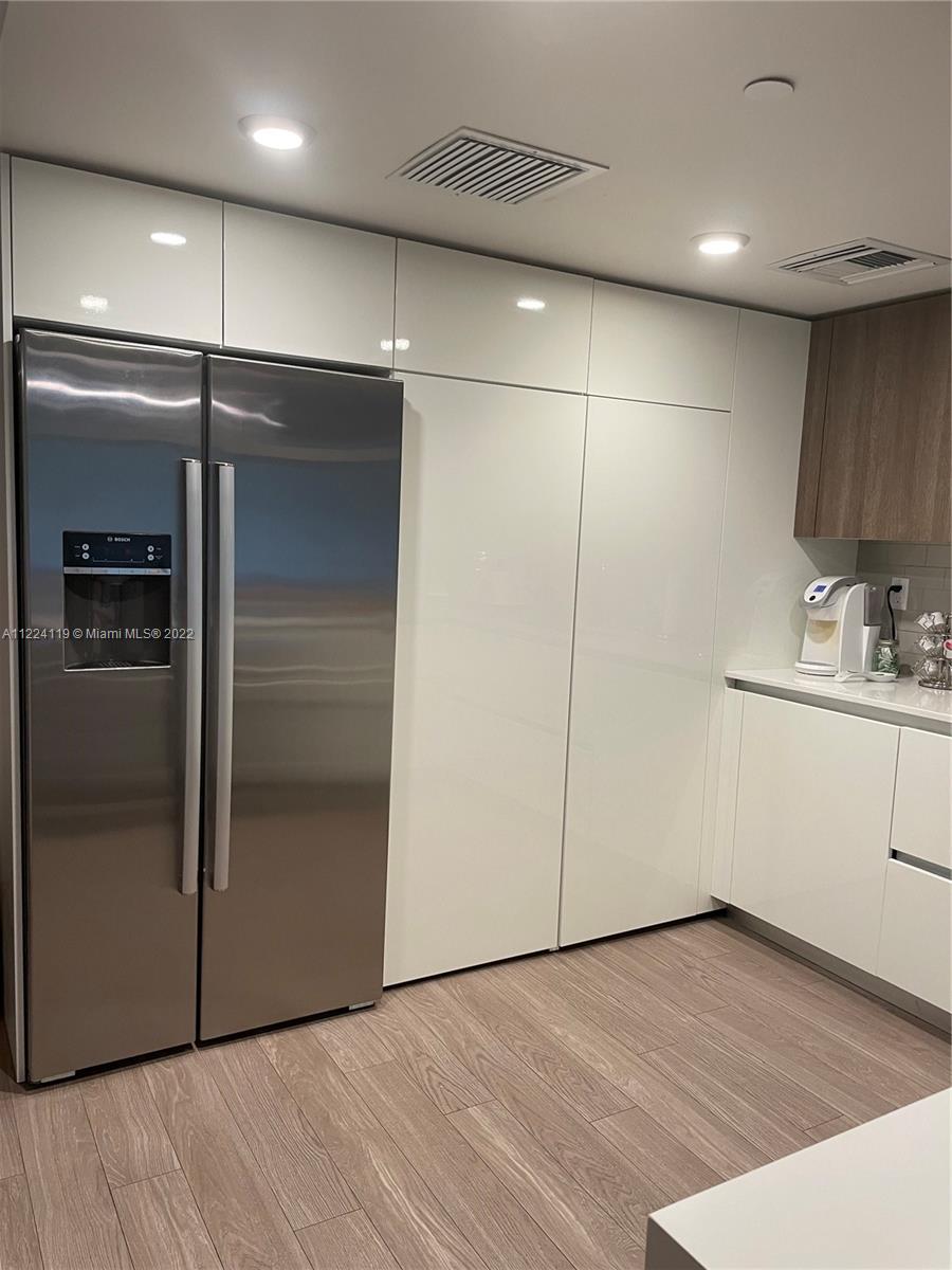 View of kitchen from living room