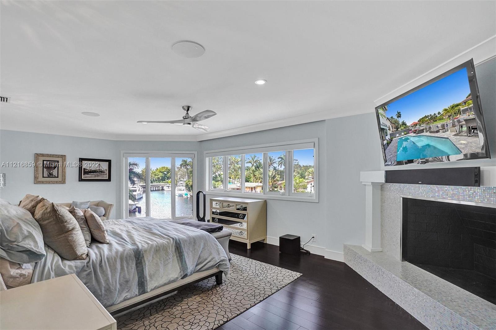 Spacious Master Suite with Gas Fireplace