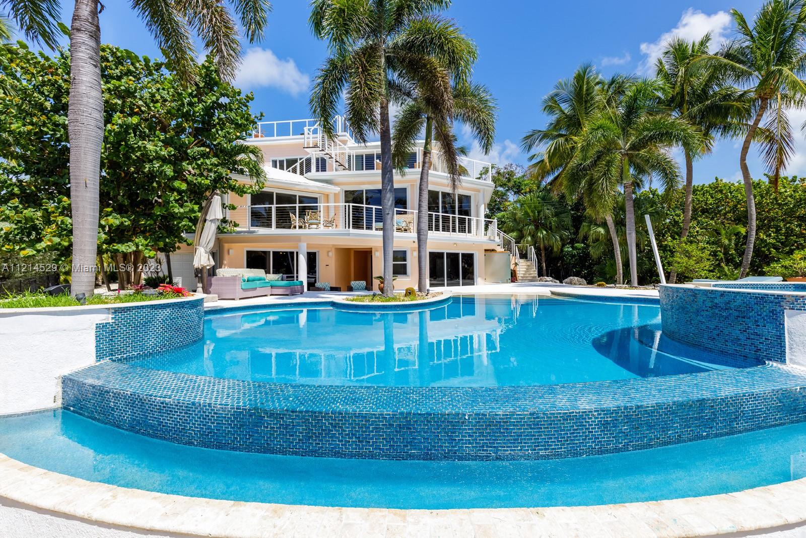 Infinity Pool and Back side of house