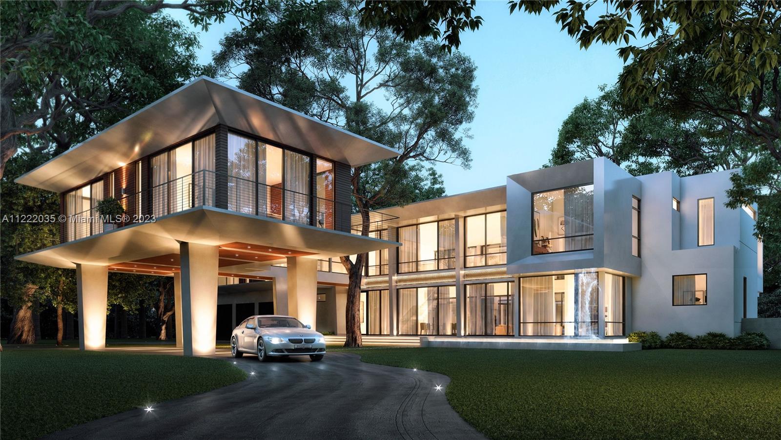 Welcome to Casa Glass Oaks, a rarely found spectacular new construction estate located within Coral Gables’ prestigious neighborhood of Snapper Creek Lakes. The 8 rooms, 8.5 bathroom, 12,000 SF mansion sits on a lush 53,579 SF lot. Ultra-modern home features a Scavolini kitchen and cabinets, Gaggenau appliances, a 3-car garage, two spacious master suites, two living spaces perfect for entertaining, a media room, a formal and casual dining room, main kitchen, prep kitchen, and summer kitchen. The outdoor cabana is met with a serene pool surrounded by gorgeous Oak and Palm trees. The gated neighborhood boasts a private marina and is within walking distance of one of Miami’s most beautiful attractions, Fairchild Botanical Garden.
