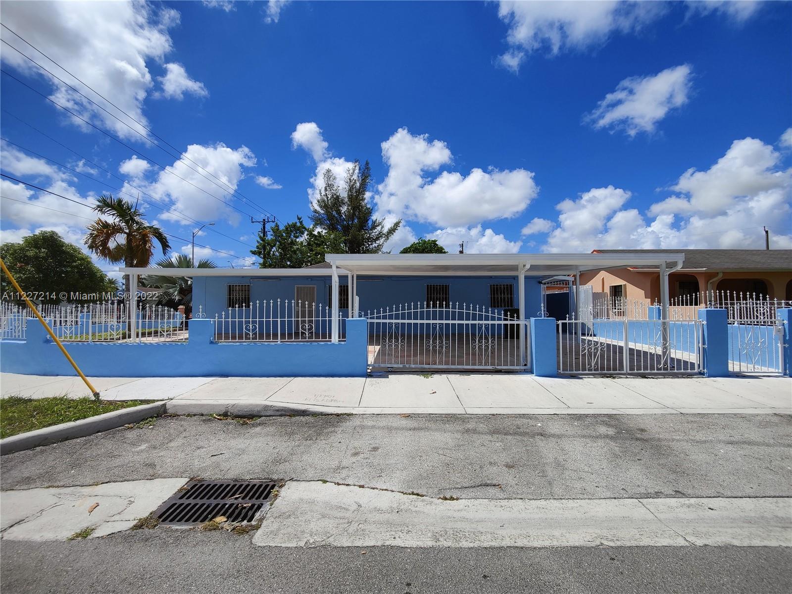 This 6 bedroom 3 bathroom home is move in ready! Spacious, unique corner home, centrally located in east Hialeah awaits the right buyer! Endless potential property can be use as multigenerational home for a large family or an income generating investment, using it as a 3/1, 2/1 and 1/1. Parking is plentiful with a covered carport (3 car) and a covered parking area for an RV and or boat. Close to it all - Miami International Airport, Coral Gables, Doral, Midtown and major expressways. Motivated Seller, bring your offers!