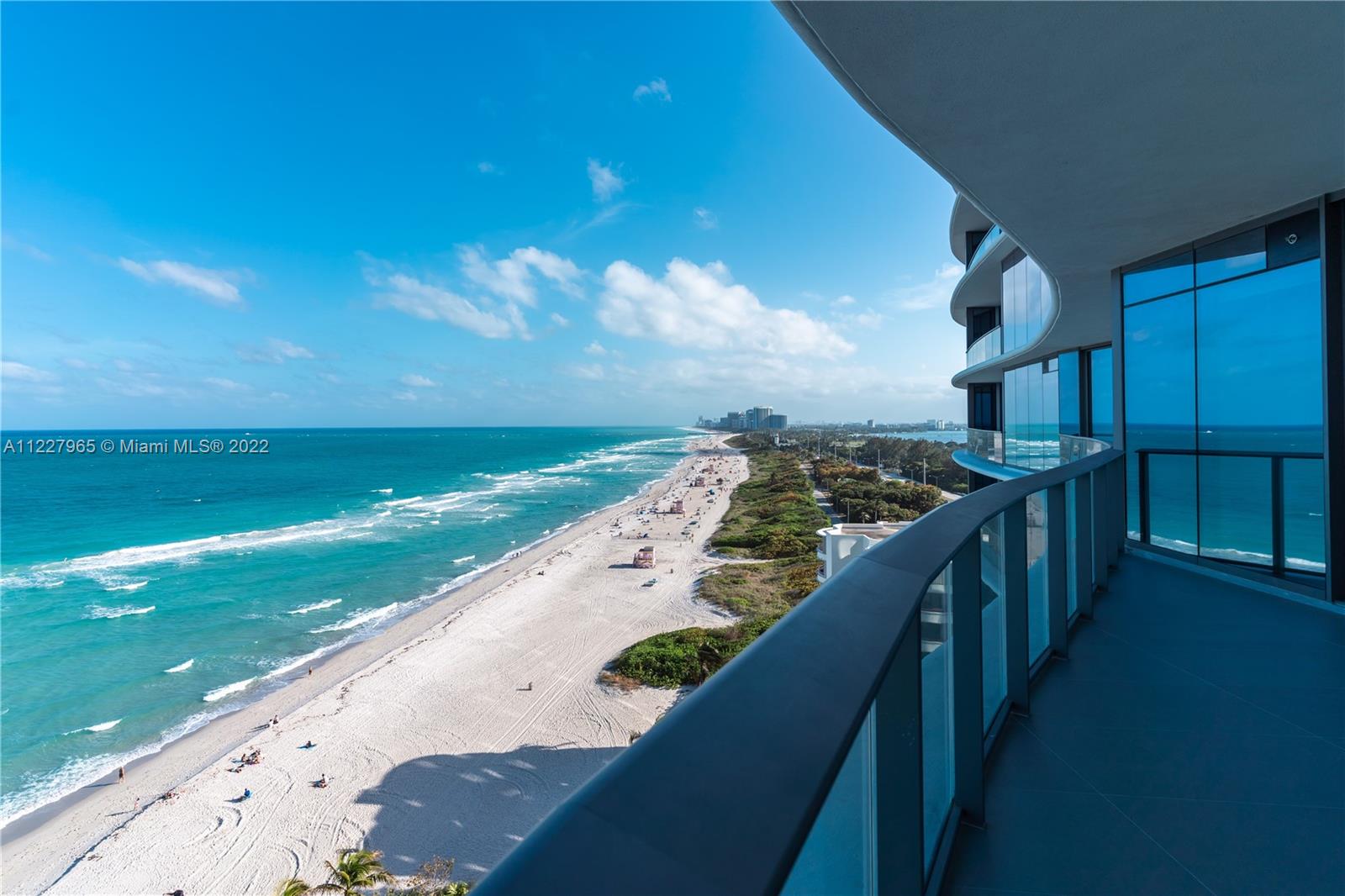 Outstanding beachfront condo in the newest Ritz-Carlton Residences in Sunny Isles Beach. This ample 3-bed + Den luxury condo features a spacious flow-thru floorplan with East
& West views, enjoy the best of both worlds with unobstructed ocean views as well as scenic Intracoastal & Miami’s skyline views. A private elevator takes you to almost 2500 SF of
living area with 10ft ceilings, an Italian-designed kitchen fully equipped with Gaggenau appliances, Caesarstone quartz countertop, wine cooler, built-in cappuccino maker, etc.
Exceptional amenities include a 24hr Concierge valet, gym & Spa, sunrise & Sunset pools, 250 linear ft. of private beach, restaurant & beach garden, kid’s club, and a breathtaking
33rd floor Club level. Tenant occupied until May 2023.
