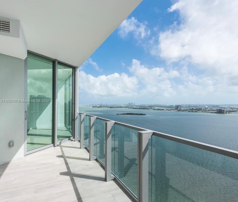 Enjoy this magnificent unit with directly Southeast stunning views in one of the most luxurious buildings in Edgewater. Private foyer and elevator, walk-in closets, top of the line appliances, window treatments, incredible Bay views and lots of lights from every angle. This is a fully- concierge building and valet available. Biscayne Beach's interiors were designed by renowned Bravo star and design expert Thom Felicia. Luxury amenities including 2 pools, cabanas, a beach club, state of the art gym, spa, tennis courts.