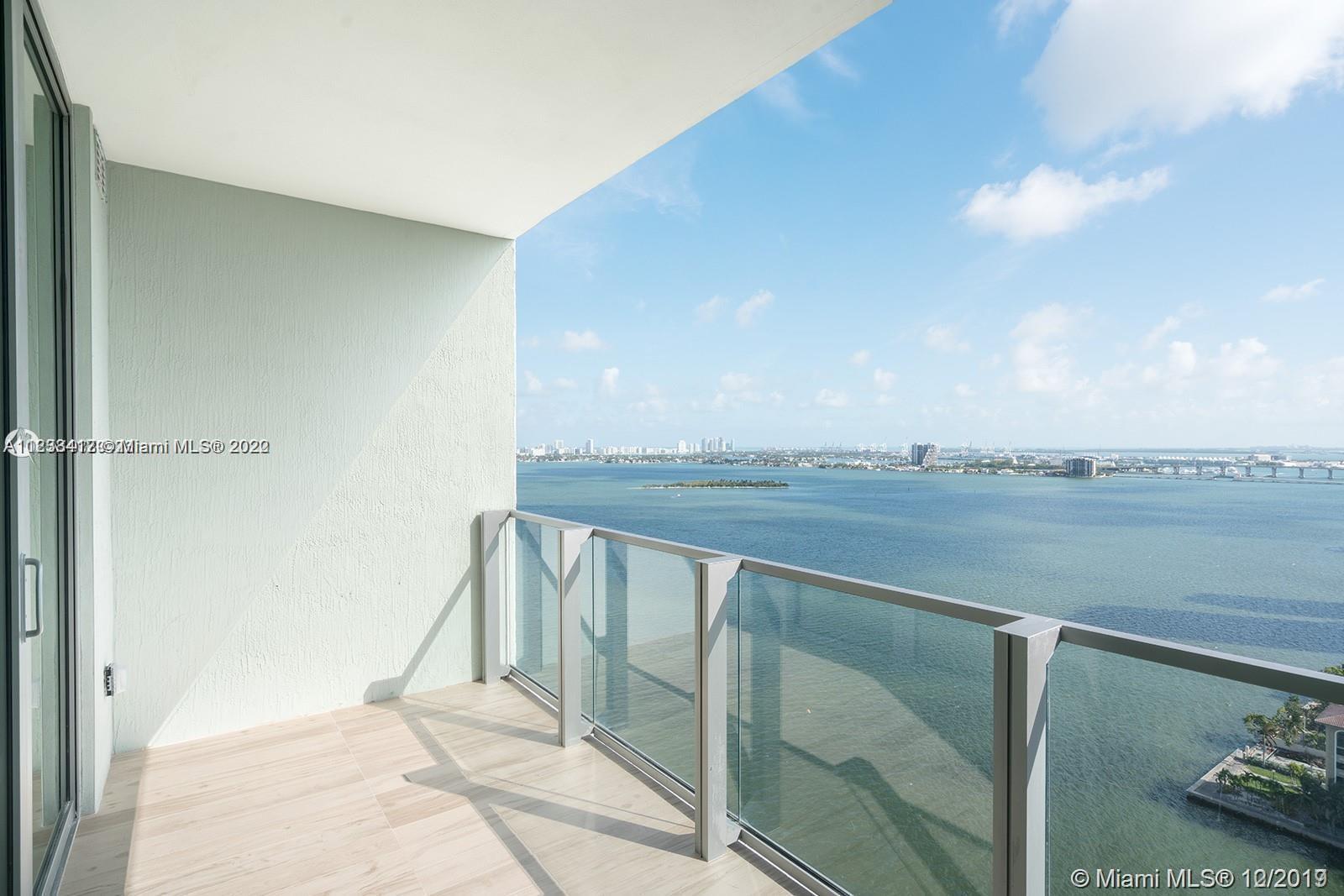 Bright, modern & exclusive residence @ Biscayne Beach Condo, one of the best waterfront buildings at Edgewater. 1 Bedroom + Den, 2 Full Bathrooms Residence with Private Foyer. Water views from everywhere , wood floors through out, floor to ceiling impact windows, top of the line appliances (Bosch), Luxury resort style condominium amenities. Excellent location at Edgewater, close to everything.
