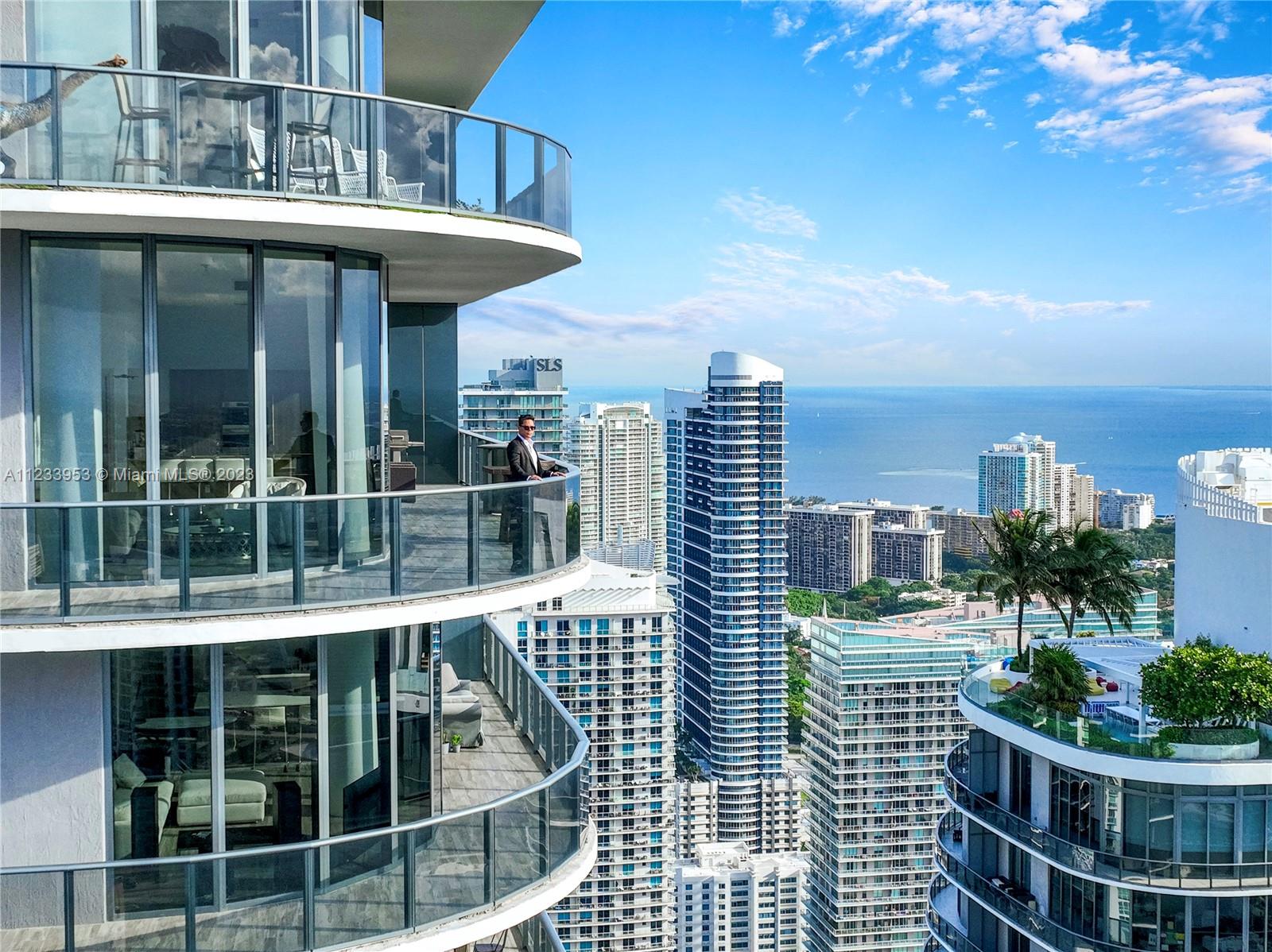 Penthouse Residence in the Epicenter of Brickell! SLS LUX is just steps away from Brickell City Centre, Miami's newest and most Extravagant Restaurants, Shopping, and Lifestyle destination. Enjoy a Stunning Panoramic view of 180 degrees from the Ocean, Miami River, and Downtown Skyline to Miami Beach. This unit offers a total of 2,490 sq feet indoors and outdoors, Smart Lightning, Wolf Appliances, Wine Cabinet, Nest Thermostats, and 2 Parking Spaces, Maintenance includes basic Cable & Internet. SLS LUX offers Hotel-style Amenities, 24/7 Concierge & Valet, Tennis court, Fitness Center, Billiard Room, Infinity Pool with Cabanas, Ciel Spa and Salon by Miller, Altitud Pool, Weekly Events, and More! Reserve your Private Tour Today!