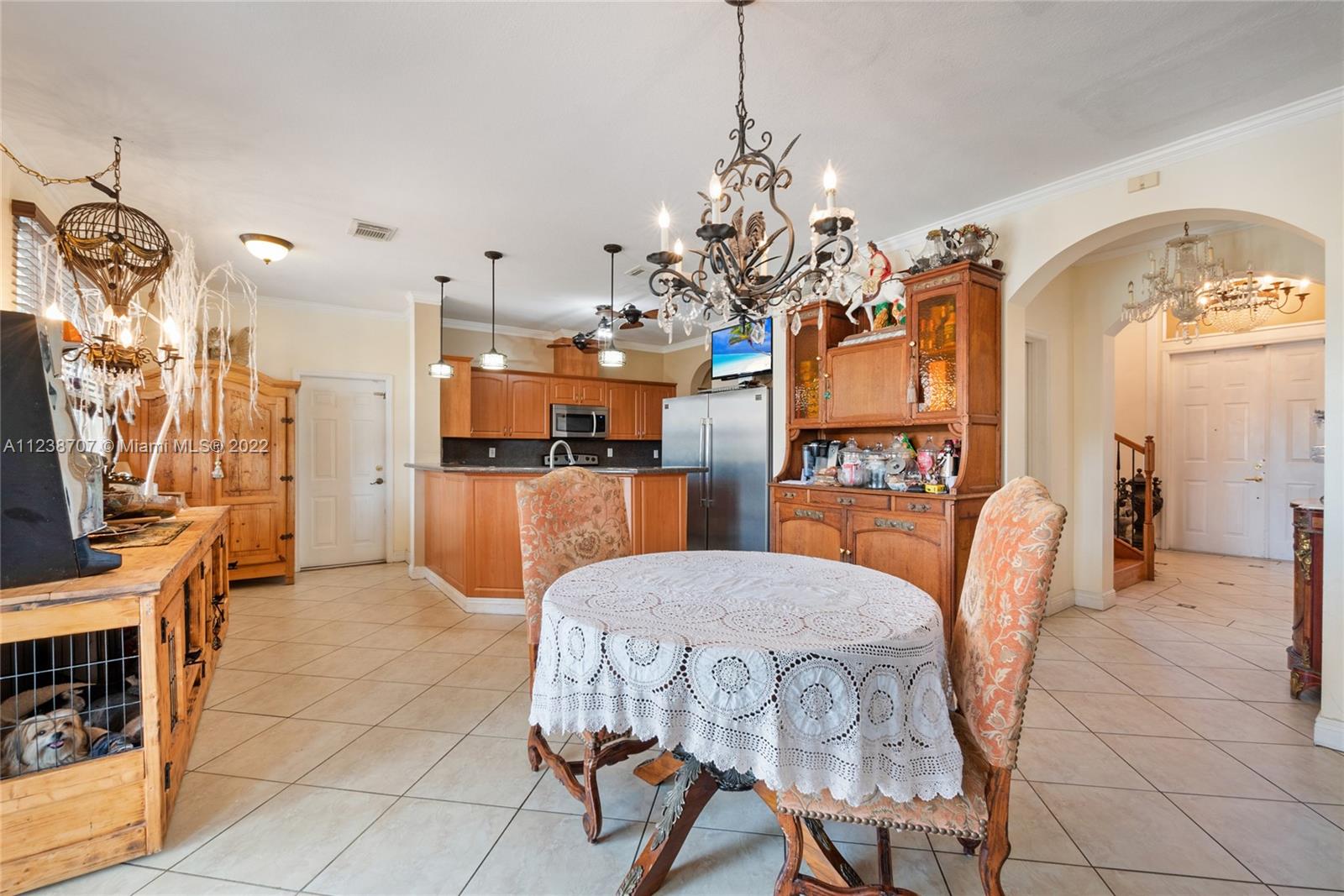 not staged image of the kitchen and breakfast area