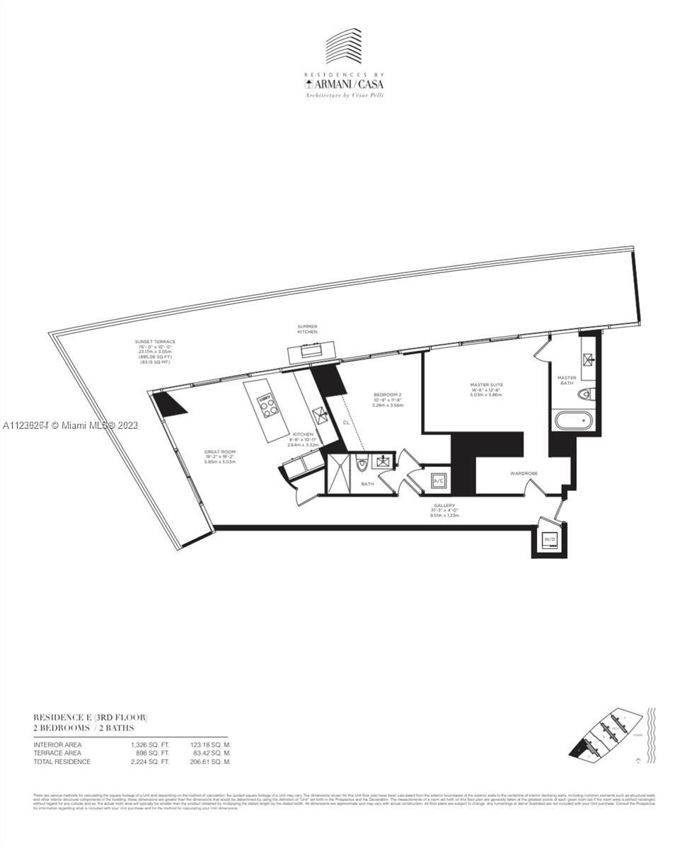 Building floor plan.