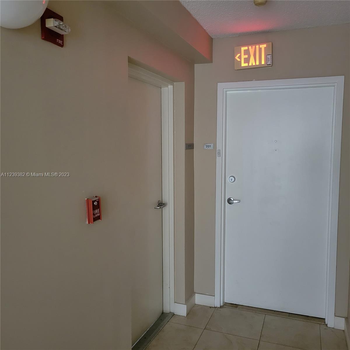 Condo Unit 201 Door+ Stairs Exit Door SUPRA