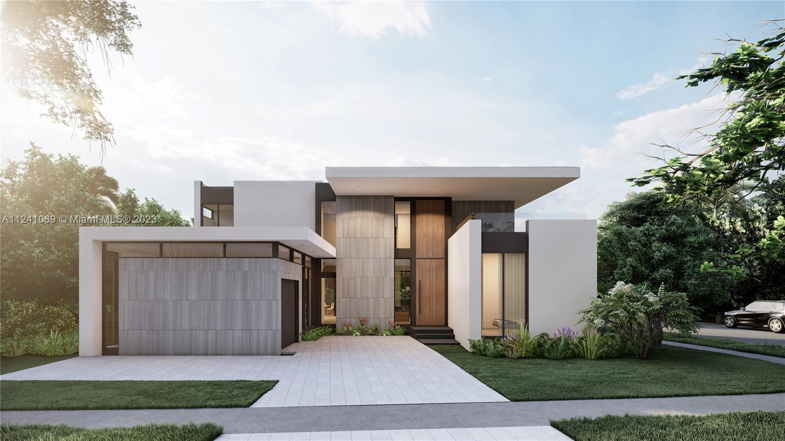 Spectacular land located in the heart of Miami Beach, currently project is under design & construction permits. A private entrance will lead to your enclosed parking for 1 car & 2 outdoor cars. Its magnificent double ceiling entrance will generate a peaceful ambience of approximate 4000 sq fts. The proposed finishes will match a minimalistic design that will mix elegance throughout the house bringing natural light into the house. The pool area will gather a living room, outdoor dining room & BBQ area. The house will have a large area for gardens that surround the entire house. This luxury project will have 5 ample bedrooms & 6.5 bathrooms. House will be delivered end 2024 & construction schedule will be updated as soon as the project starts. *PRICE includes Land & Construction Plans.