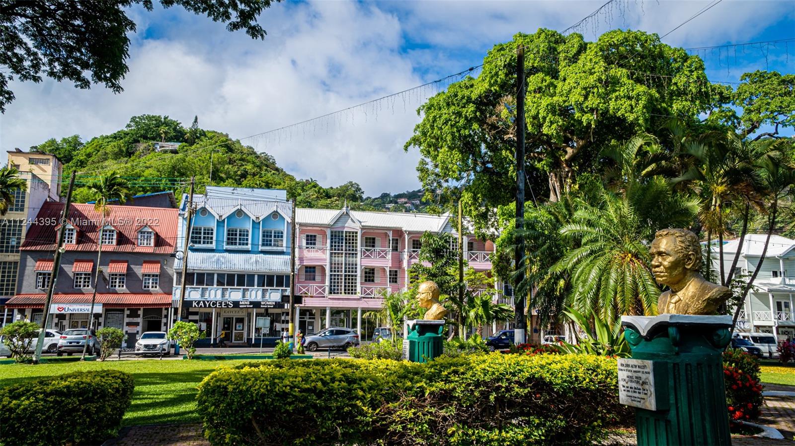  St. Lucia features charming architecture with English and French influences.