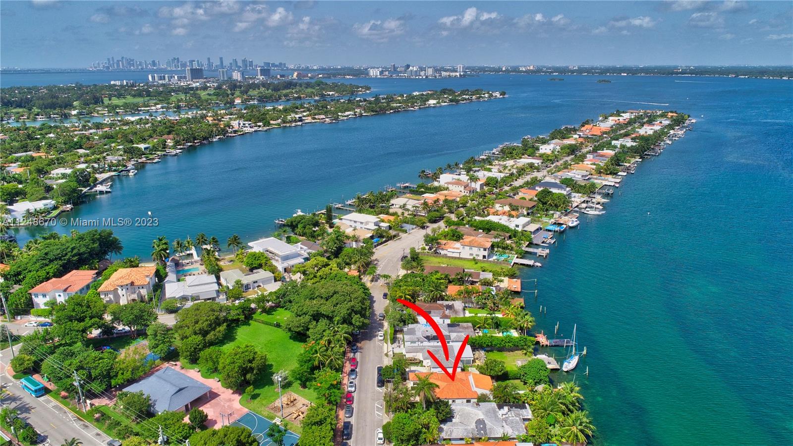 Nestled atop one of the most sought-after neighborhoods in Miami Beach, 925 Stillwater Drive offers truly unforgettable sunset experience. As the sun dips below the horizon, rays dance across waters of Indian Creek Island, painting the sky in a stunning array of oranges & pinks. But the views don't stop there - this property is located in a safe & quiet neighborhood, allowing you to fully relax and unwind in peaceful surroundings. From the backyard, you can watch dolphins play in the crystal-clear waters of the lagoon-like bayfront, or even take a dip yourself. And with its central location, commuting to either Aventura or Downtown Miami is a breeze. This property is a true oasis of serenity, nature, and beauty - a must-see for anyone seeking a slice of paradise in the heart of Miami Beach