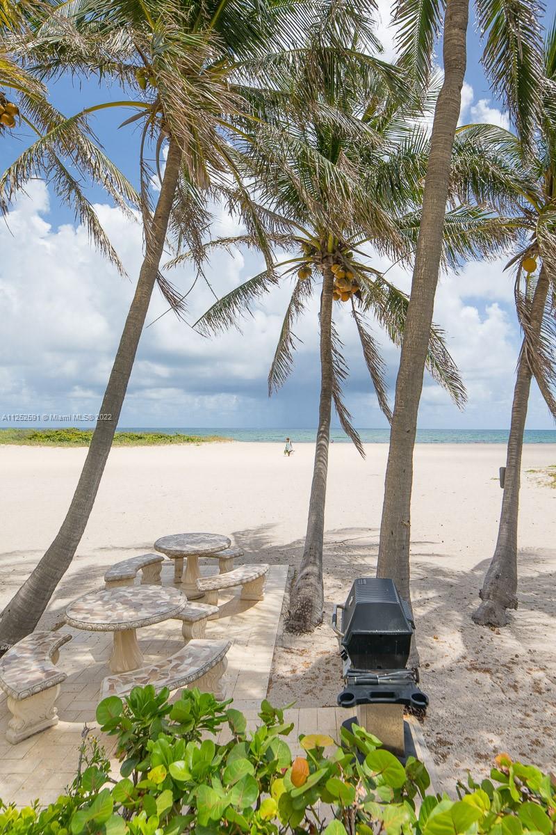 beach side BBQ area