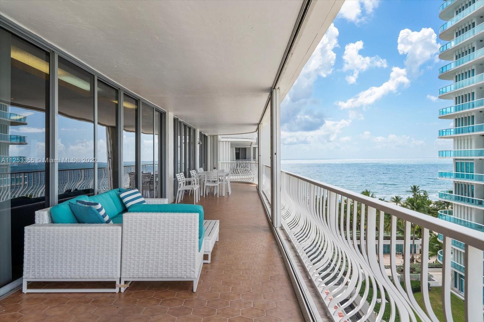 Hurry! Won't Last! Highly desired beachfront building in the heart of luxurious Bal Harbour. 3 bedrooms & 3.5 bathrooms, 3,340 SF, and a massive balcony with both Ocean and City views. This is an Interior Designer's dream; the perfect unit for someone to add their personal touch. Enormous master suite featuring his/her bathrooms, 2 walk-in closets & sitting area. This prestigious building was recently renovated by world-renowned architect Kobi Karp. Enjoy ultra-luxurious beachfront living with 24-hour valet, state-of-the-art gym, on-site restaurant, pool and beach service, social room, movie theater, hot tub, and more. Walking distance to Bal Harbour Shops and the best restaurant in town, Thomas Keller, at the Surf Club.