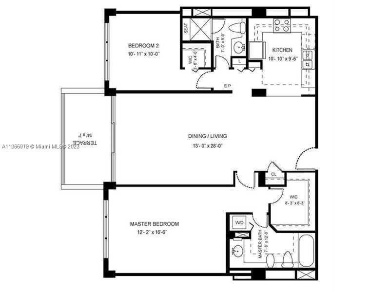 floor plan split  2bed/ 2baths