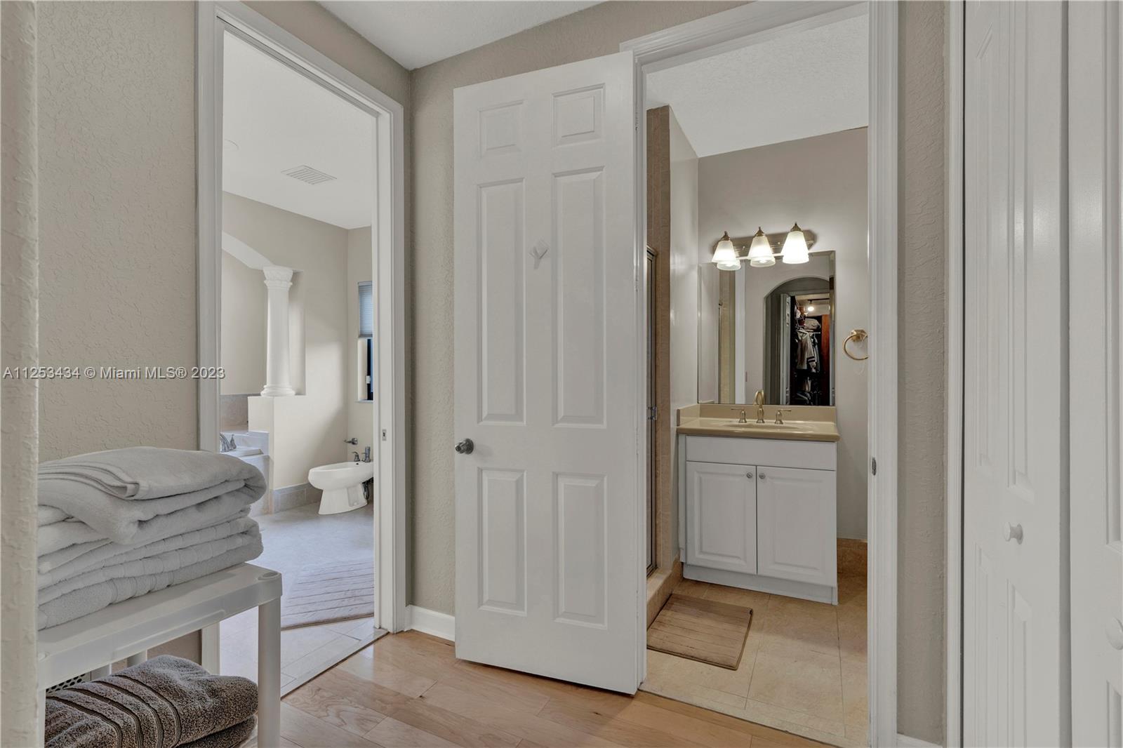 Master Bathroom hallway