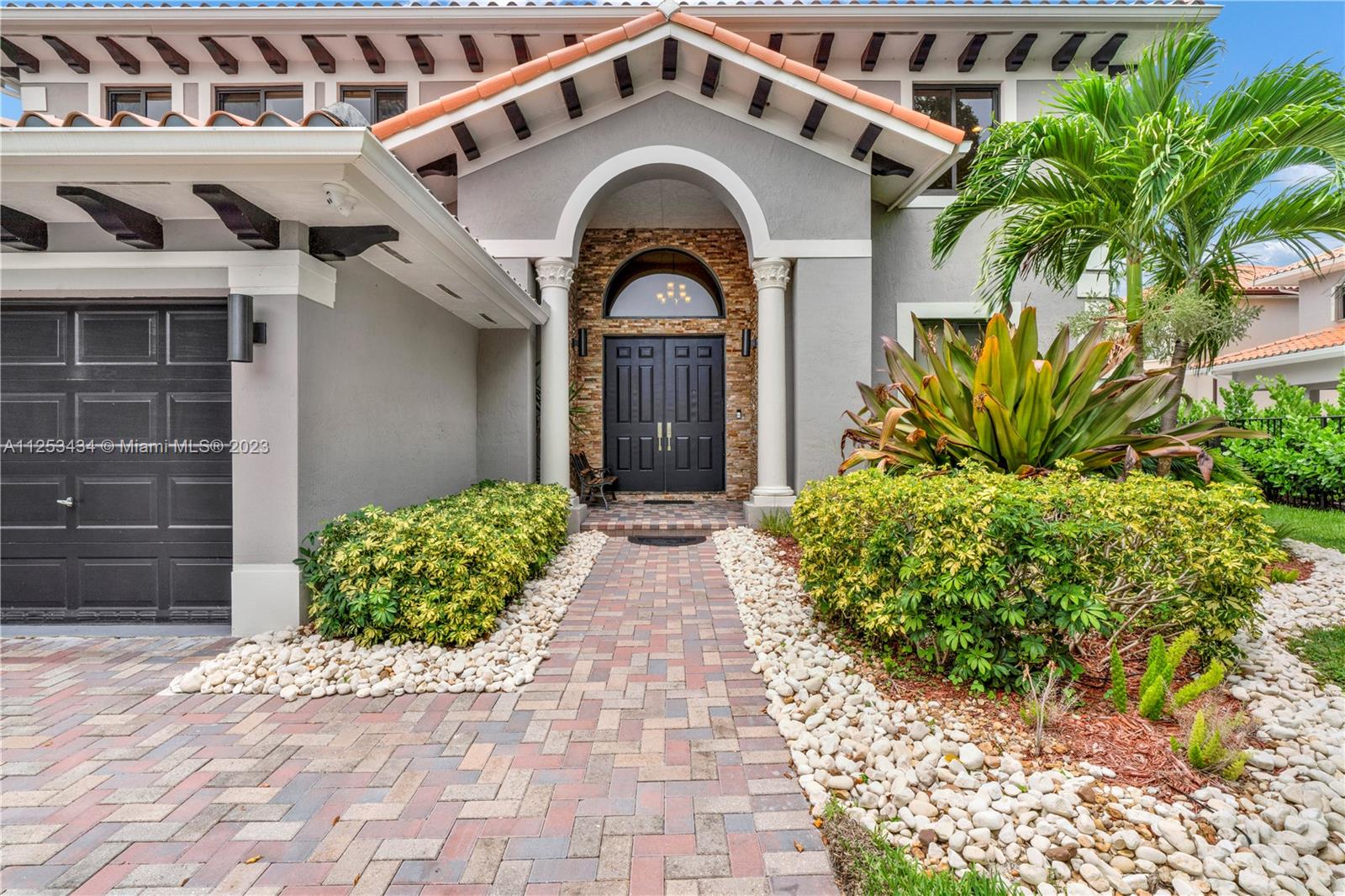 Front entrance of house