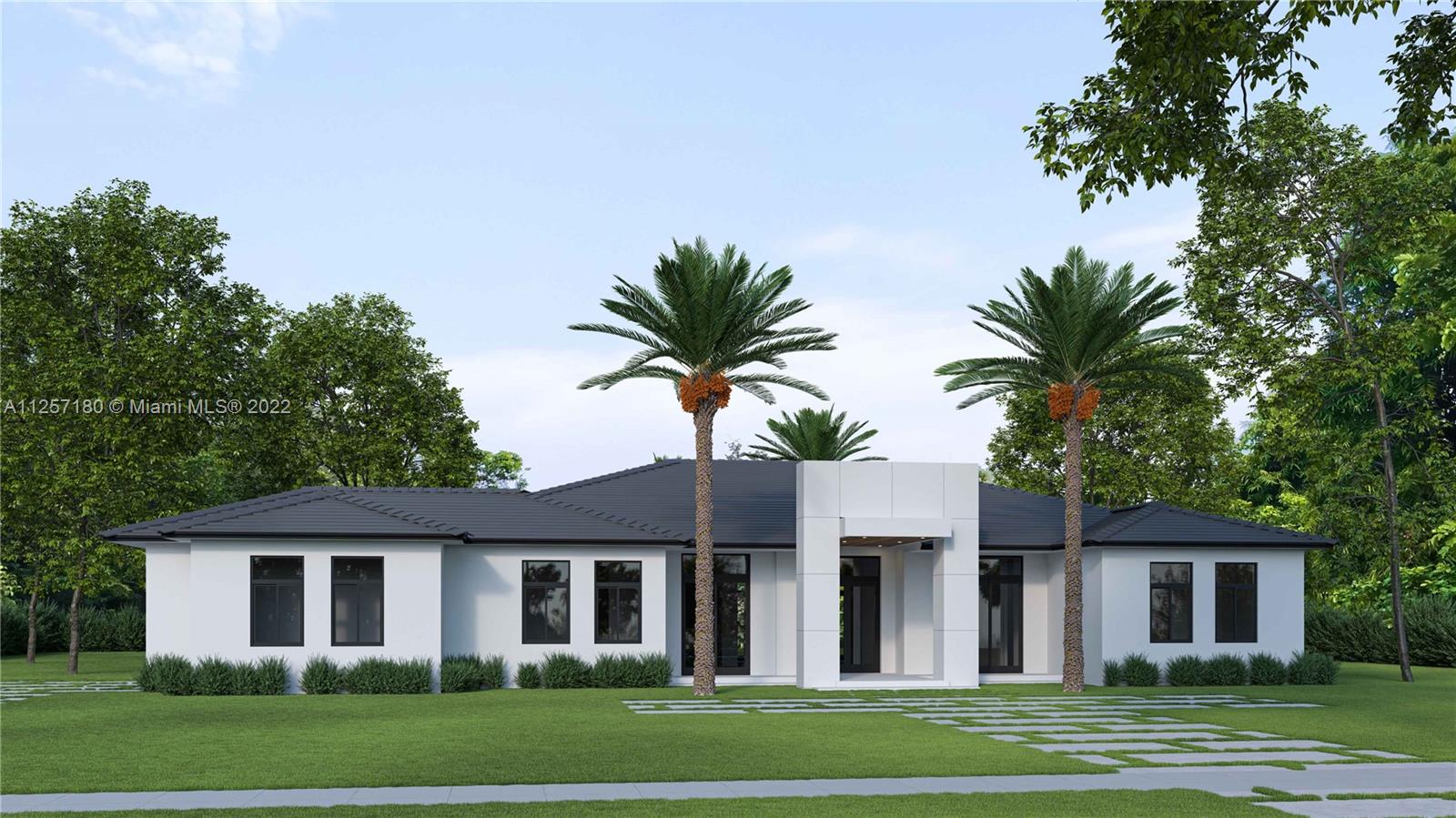 Spectacular new construction custom-built home in Palmetto Bay on a large 28,428 SF lot. This one-of-a-kind dream home will feature 5,700 total SF (4,350 under AC), boasting 5-bedrooms and 5.5 Bathrooms. This luxurious estate will feature a large 2-car garage, 12-14FT ceilings throughout, grand and open common areas for entertaining, high end finishes and appliances, custom cabinetry from Veneta Cucine, custom indoor and outdoor TV wall with recessed fireplace, 200+ glass enclosed wine closet with bar, 20x15 pool with a large swimout-sundeck, Energy Efficient Smart automated home and smart features throughout, impact windows & doors, very large concrete pad driveway, and much more! Must see in person to appreciate. Currently under construction and set to be completed in October 2022.