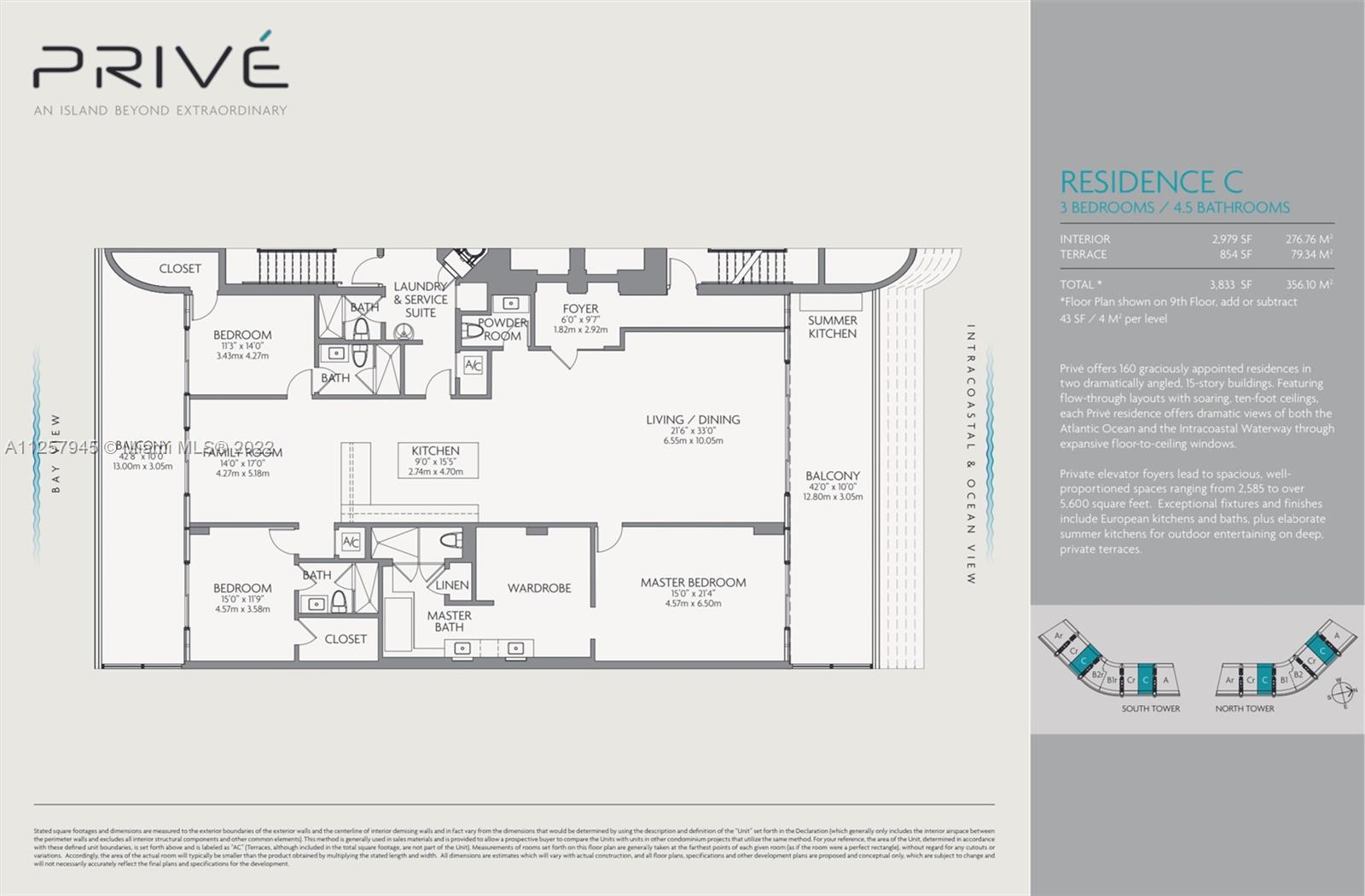 C model - Residence 707N FLOOR PLAN