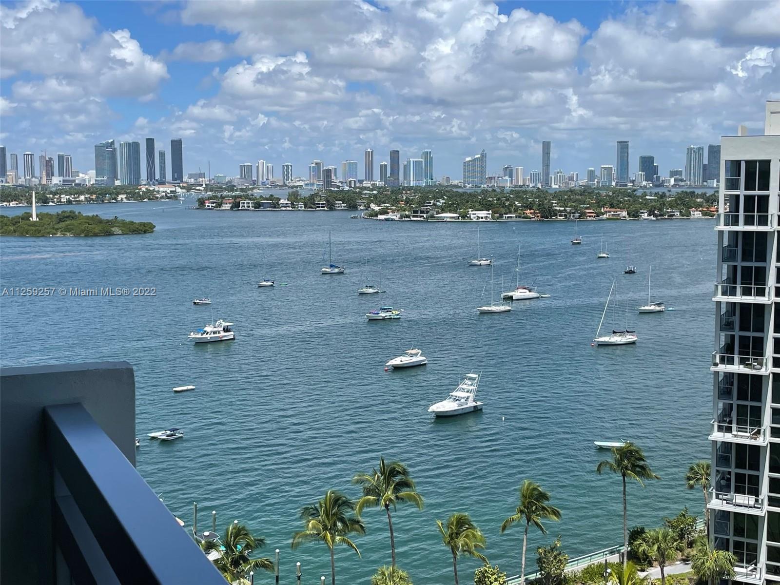 Amazing 2 Bedroom/2 Baths penthouse unit (15th Floor) in the Flamingo South Beach. Unit was completely renovated w/new marble floors, new kitchen cabinets w/Frigidaire stainless steel appliances, new baths w/large showers, elevated high ceilings, large built-in closet, electrical blinds and is fully furnished w/high-end pieces including Ralph Lauren couch in living area. Balcony overlooking property garden as well Biscayne Bay and the Miami skyline. One of the few units in the building with deeded parking space. Amenities include two pools, fully equipped gym, small artificial beach, volley ball, 24 hour front desk & security, coffee shop, hair salon, spa, on-site management, valet parking & can be legally rented through AIRBNB w/30 days minimum lease). Walk to shops, restaurants & beach!