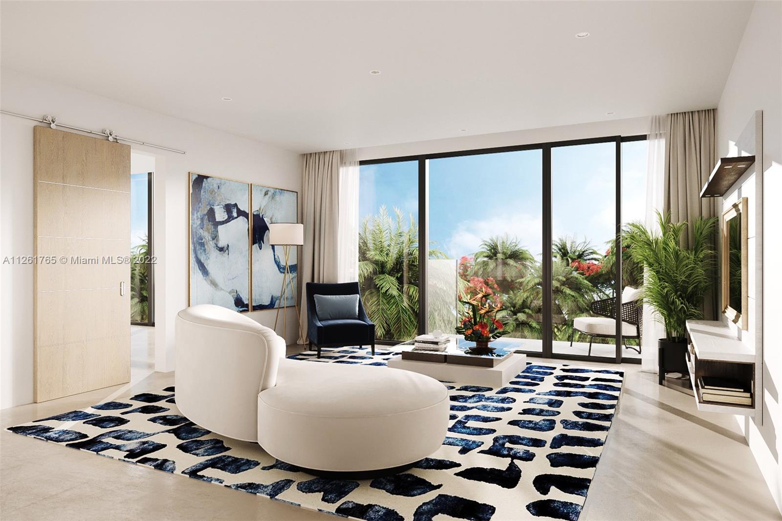 Living room designed for entertaining family and friends.