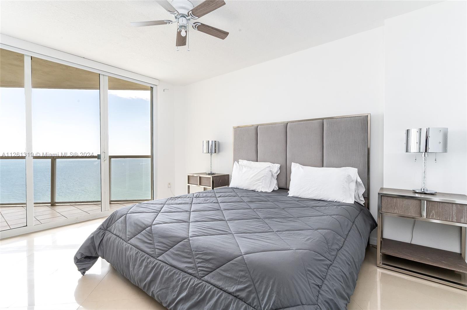 Master bedroom - private balcony, ocean views, 2 walk in closets.