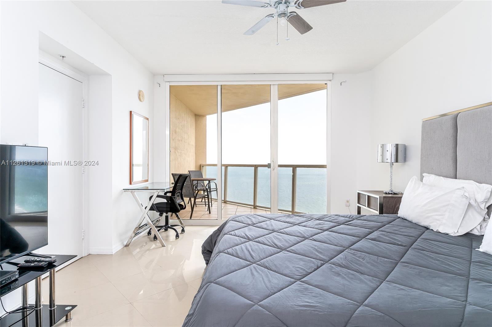 Master bedroom - private balcony, ocean views, 2 walk in closets.