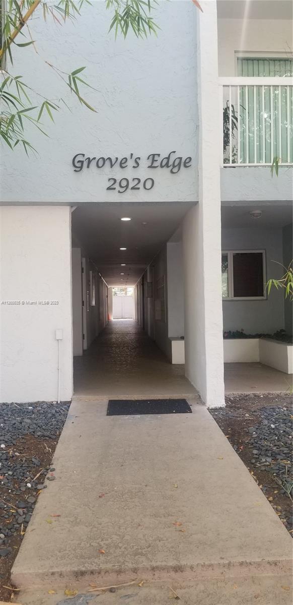 Great *newly painted* 1 bedroom 1 bath condo centrally located in Coconut Grove area, off US 1 walking distance to the Metro Rail Station. It's a quick drive to Coconut Grove, Coral Gables, Downtown, Beaches, shopping and UM. This unit has a balcony & interesting view. It has a large bedroom, plenty of closet space, wood laminate flooring in the main living areas and tile in the updated kitchen and bath. It's bright, fresh and has a nice layout. There is one assigned parking space and plenty of guest parking. The building has laundry facilities for resident and an elevator just steps from the unit.