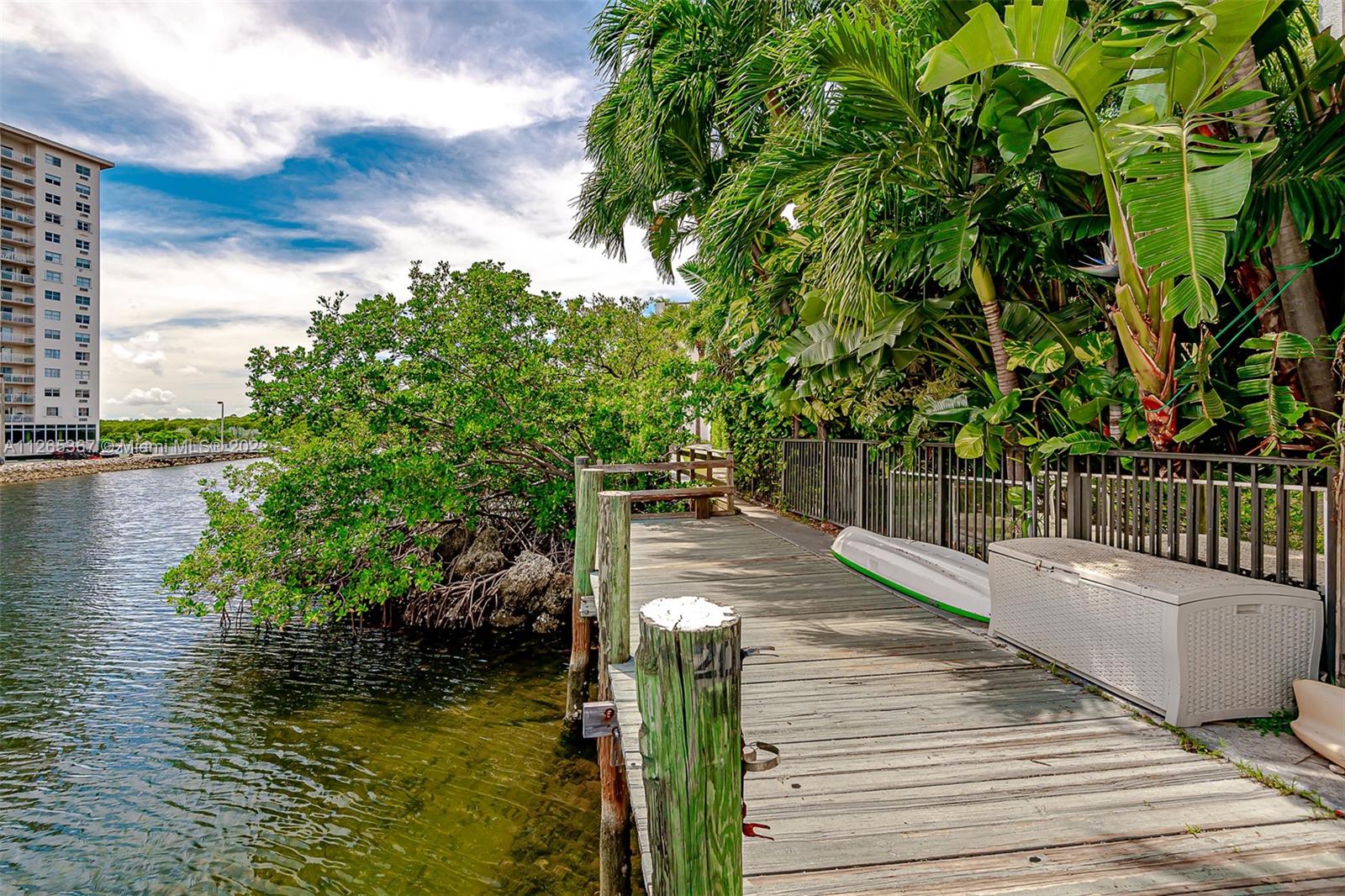 Board walk behind the property