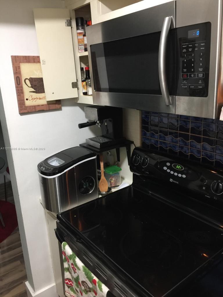 Kitchen with newer appliances