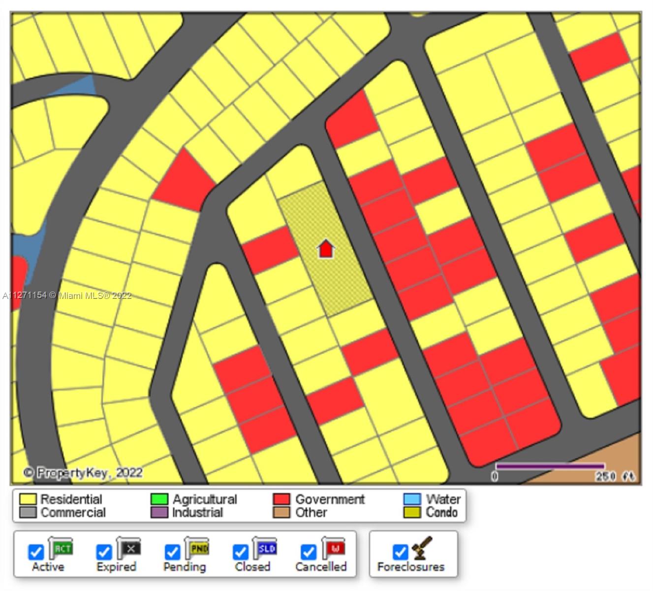 This is the plat map.  Subject is shaded