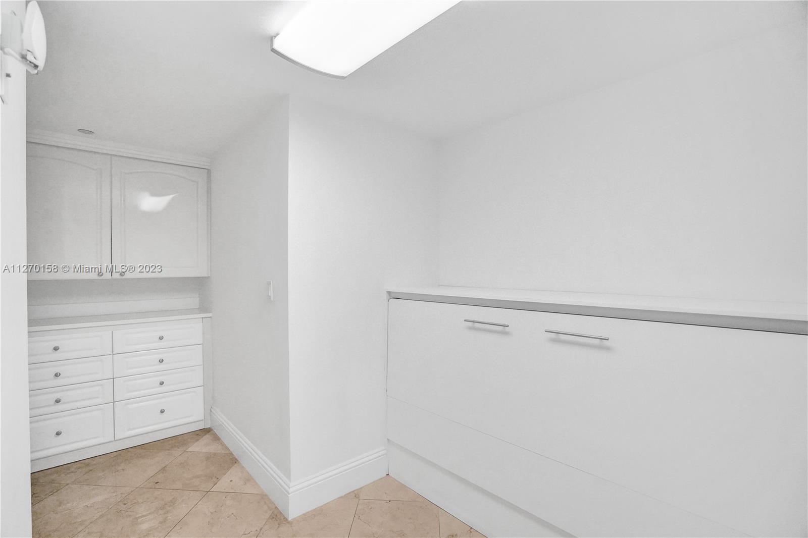 Huge laundry room with a murphy bed.