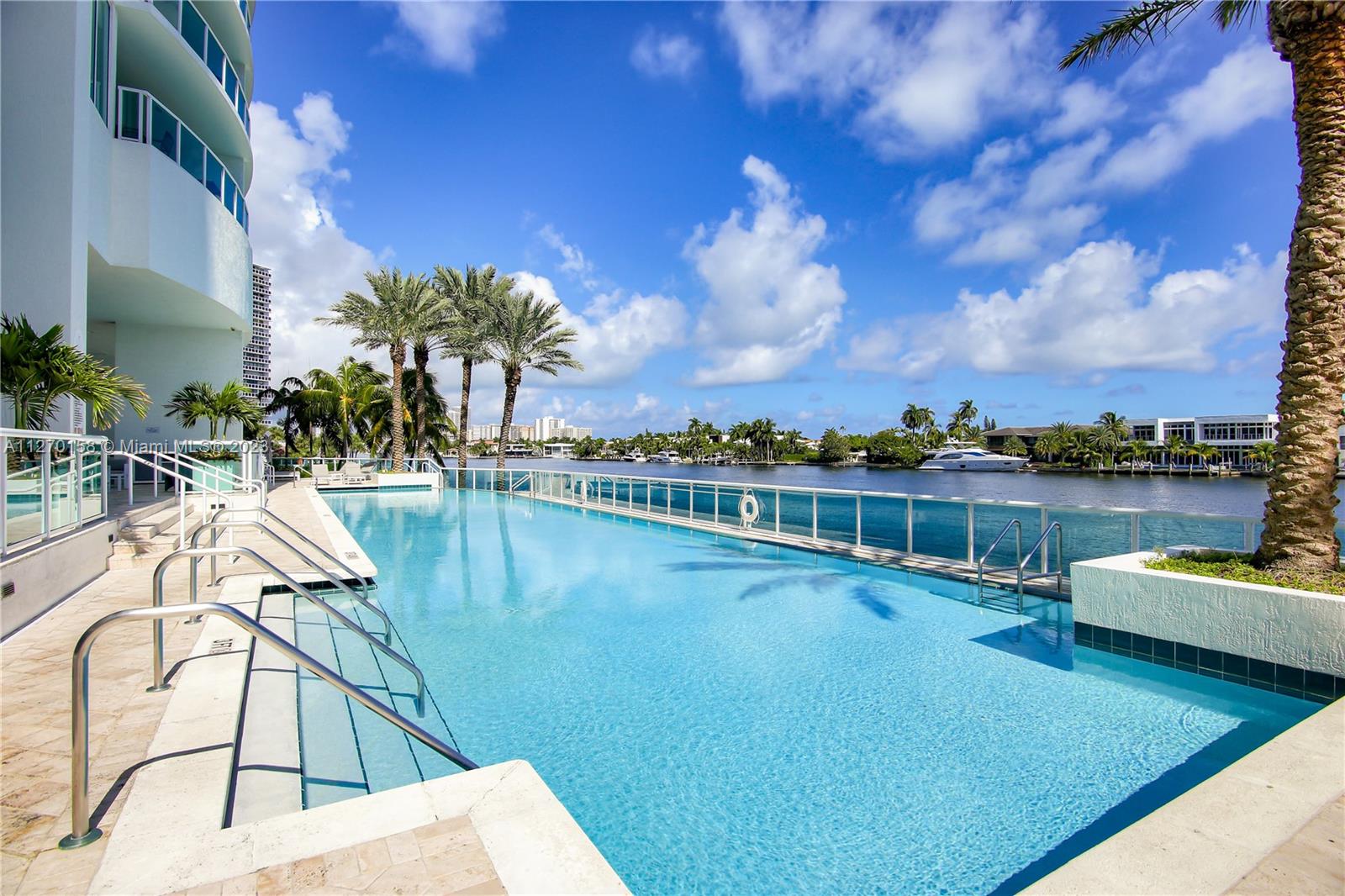 Infinity pool on the Intracoastal.