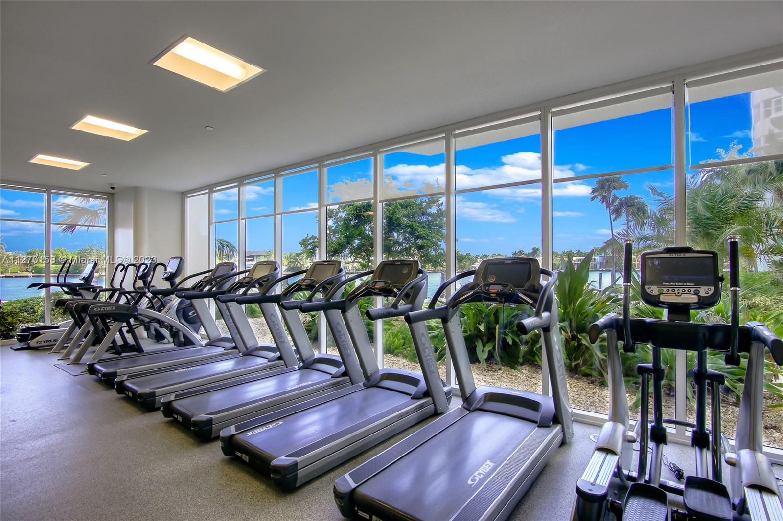 Second gym with views of the Intracoastal.