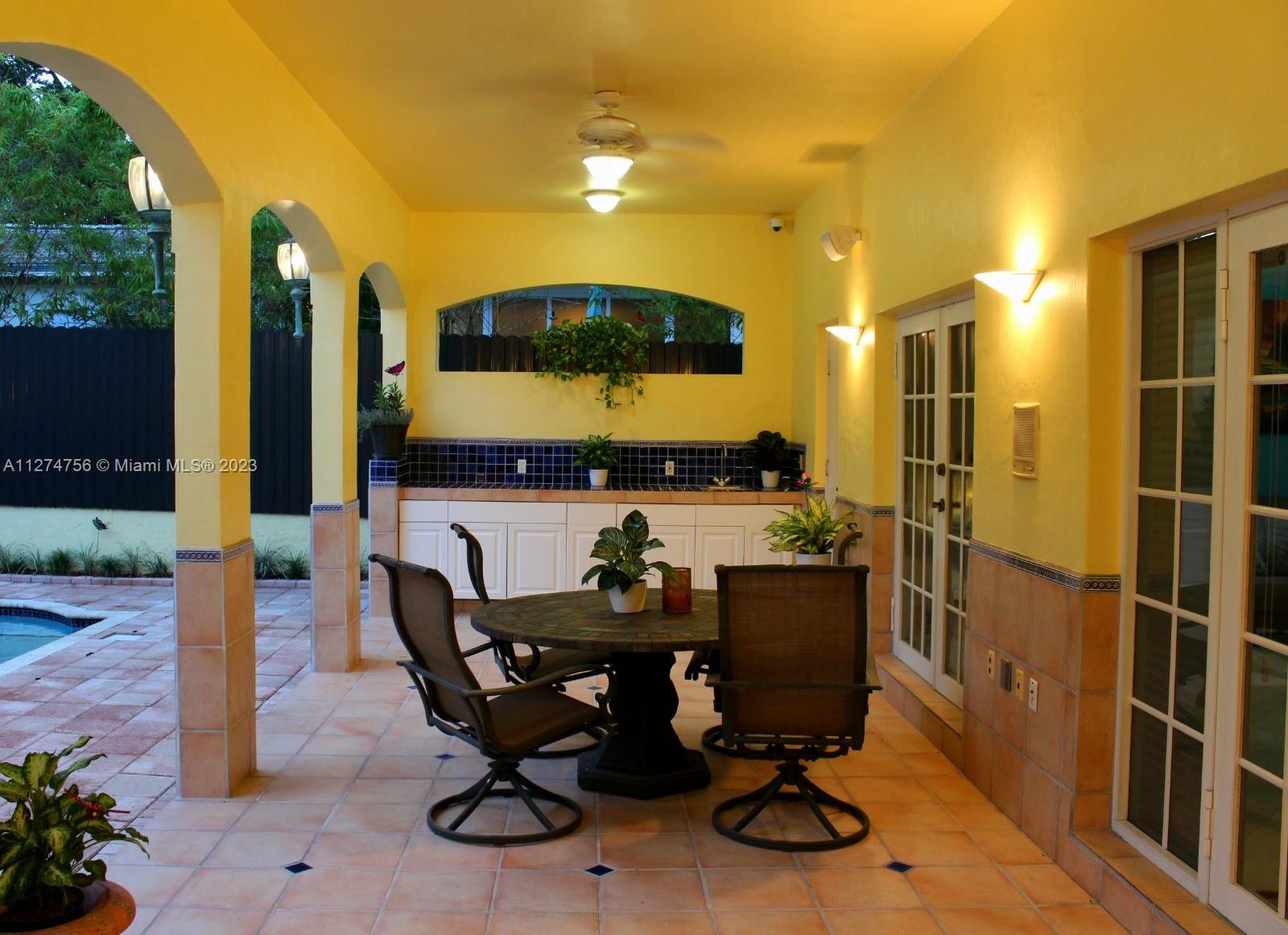 Outside Kitchen and Dining Area