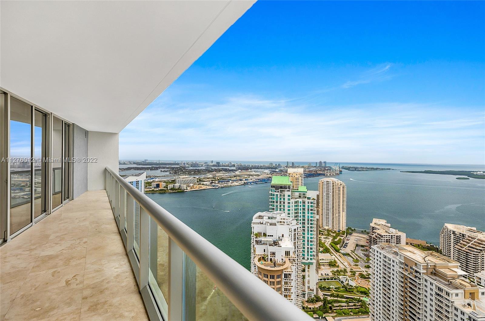 Breathtaking views of Biscayne Bay , Key Biscayne , Miami Beach  , Biscayne Islands and Miami skyline from  this 2 bed plus den / 2 bath apartment on the 53rd floor at beautiful Icon Brickell Tower 1. Large balcony ,porcelain floors , granite countertops , top of the line fixtures and appliances. Icon Brickell is a 5 stars amenities building with the best spa in Miami . state of the art gym , spectacular pool area , high end restaurants and more. Centrally located close to Mary Brickell village and Brickell City Centre. A real jewel !