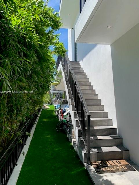 Stairs to living space.