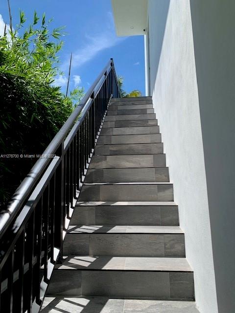 Stairs to living space.