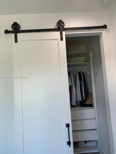 Barn doors for closets.