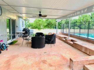 Covered Patio and Pool area